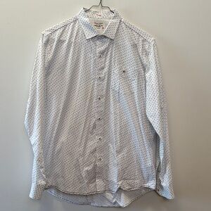 7 Diamonds White and Black Polka Dot Shirt